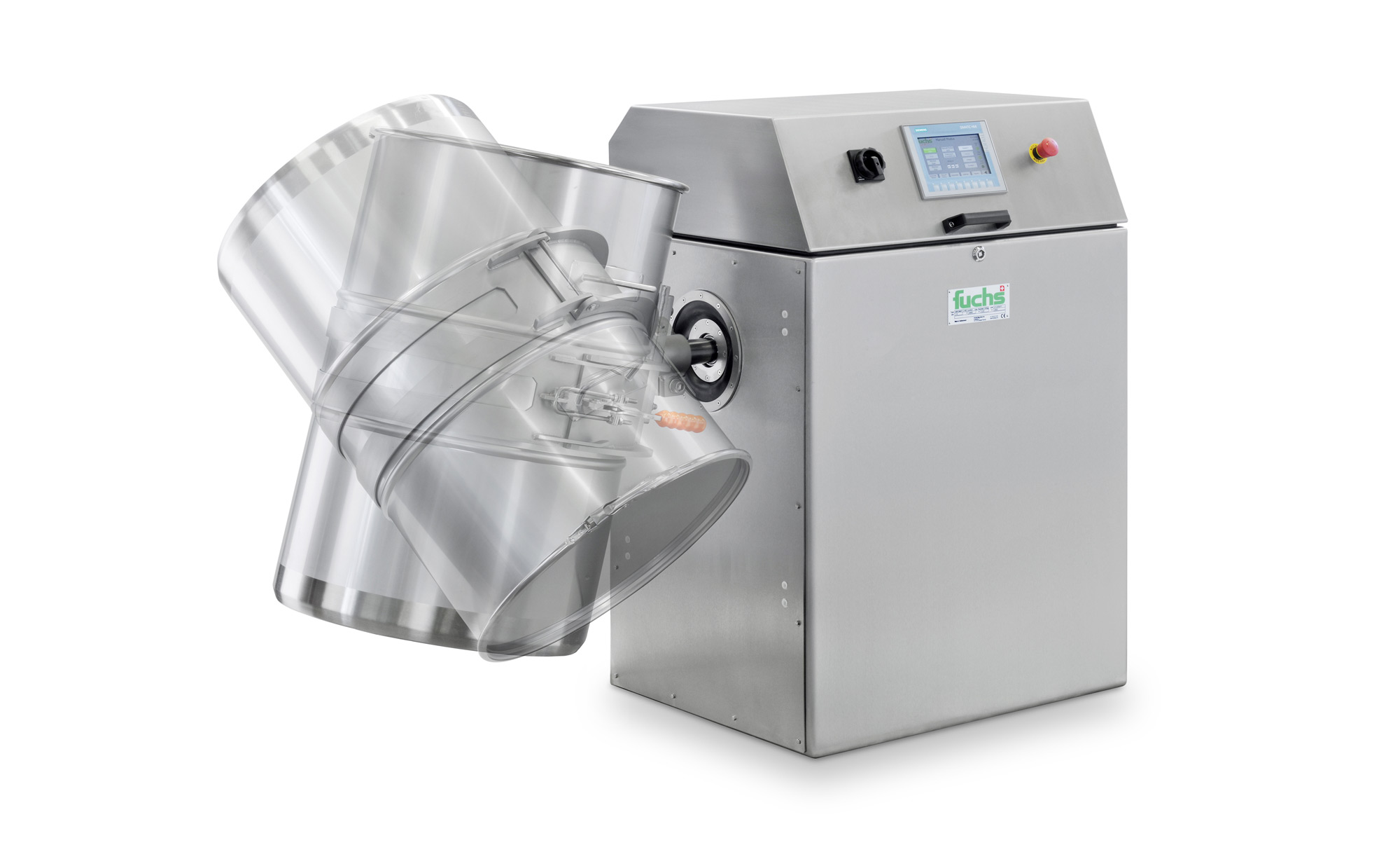 Kippbarer Fassmischer MIXOMAT C-HE drehend